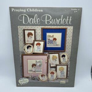 Praying Children By Dale Burdett Leaflet 2 Cross-stitch Pattern Preowned L-2